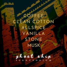 Load image into Gallery viewer, Ghosts of Joliet: coffee, clean cotton, allspice, vanilla, stone, musk